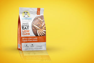 smart dogs eat low carb. you eat low carb, now your dog can too!