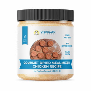 Visionary Pet Foods Gourmet Meal Topper or Meal Mixer | Freeze Dried Chicken Recipe | 6oz. Jar - Visionary Pet