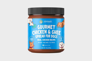 Visionary Pet Foods - Chicken Meat Spread for Dogs | Healthier Choice to Peanut Butter  | 10oz Jar - Visionary Pet