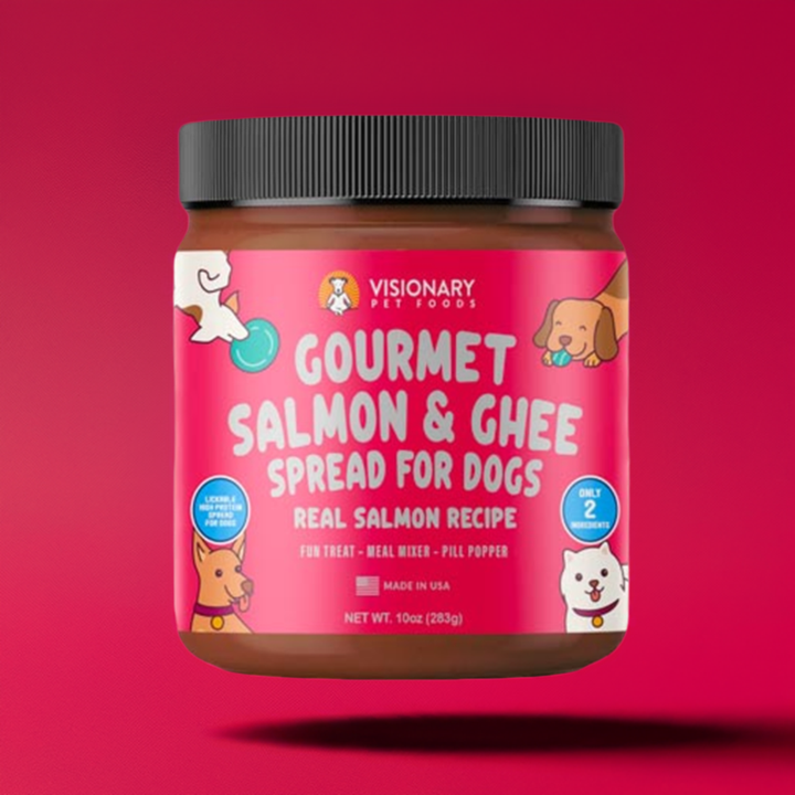 Visionary Pet Foods - Salmon Meat Spread for Dogs | Healthier Choice to Peanut Butter | 10oz Jar 10.00% Off Auto renew - Visionary Pet